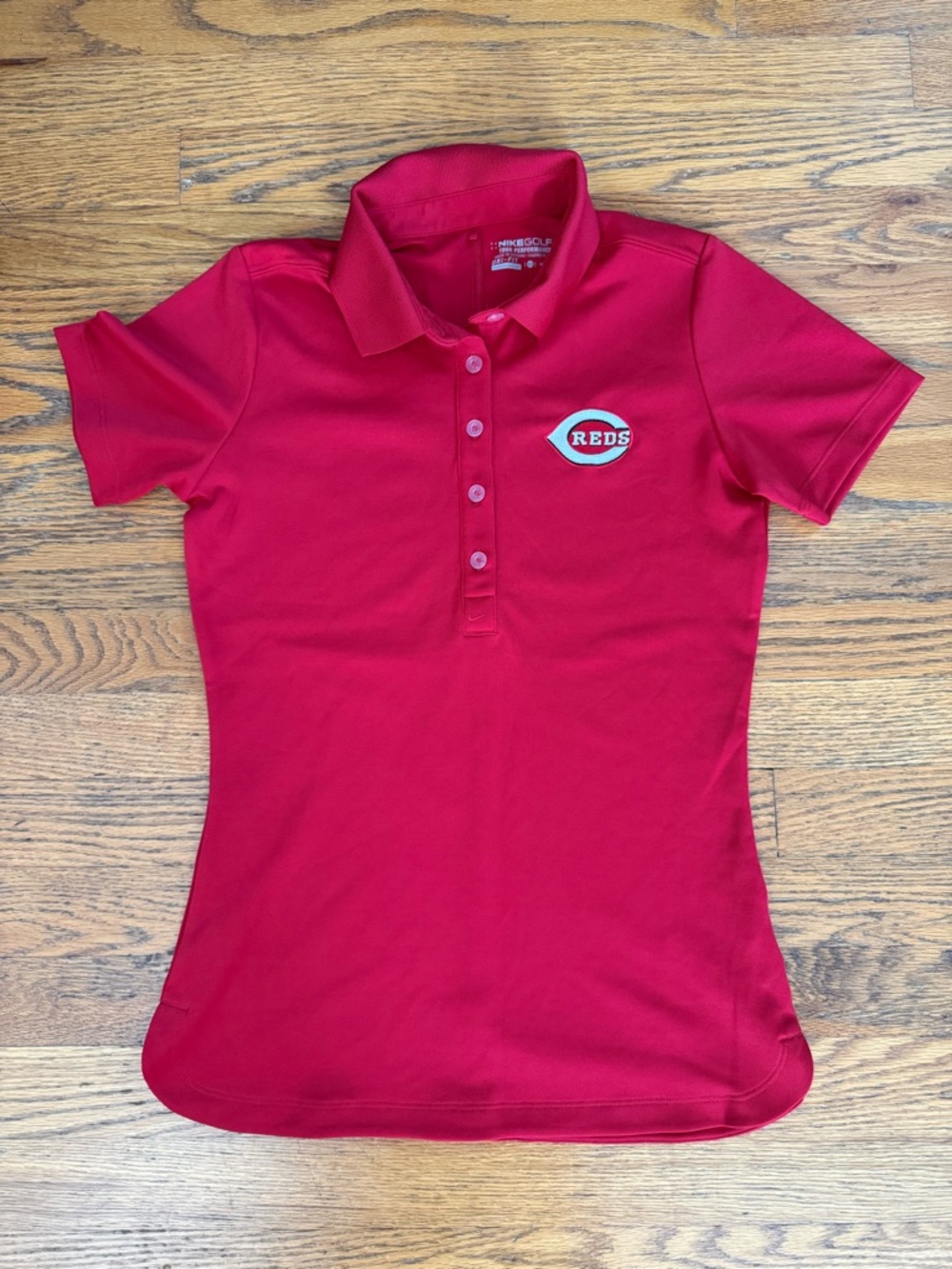 Nike Women's Red Reds Polo Short Sleeve Shirt